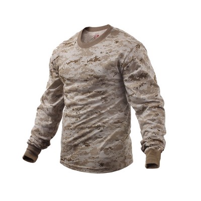 Desert Digital Camouflage Long Sleeve T-Shirt (3XL)