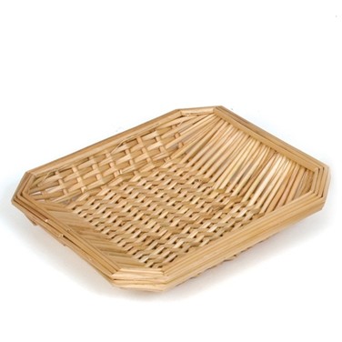 Square Wicker Basket (12"x12"x2 1/2")