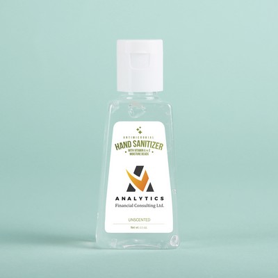 Hand Sanitizer Gel: 1 oz Triangle Bottle