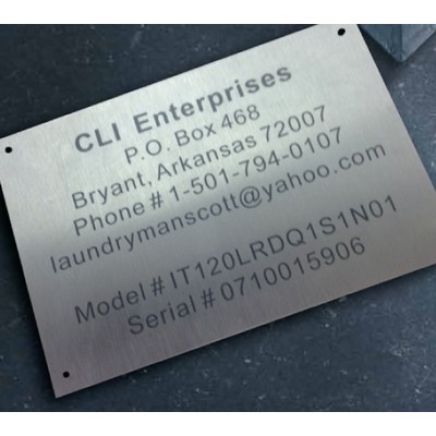 Aluminum Name Plates 1"x3"