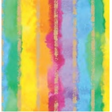 Rainbow Stripe Feminine Gift Wrap (417'x30" thru 36")