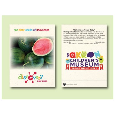 'Sugar Baby' Watermelon Seed Packet (3.25" x 4.5")