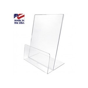 Clear Small Easel Stand w/Lip (4"x9")