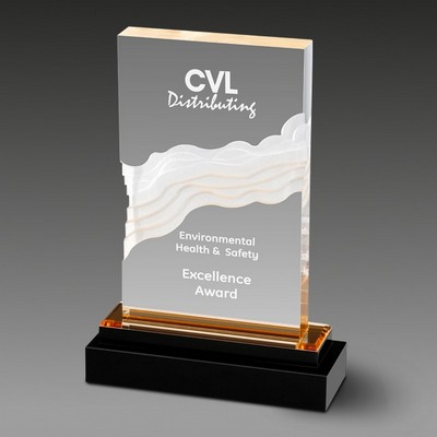 CrystalAcrylic Fusion Wave™ Award (5"x8-1/8"x1¾")