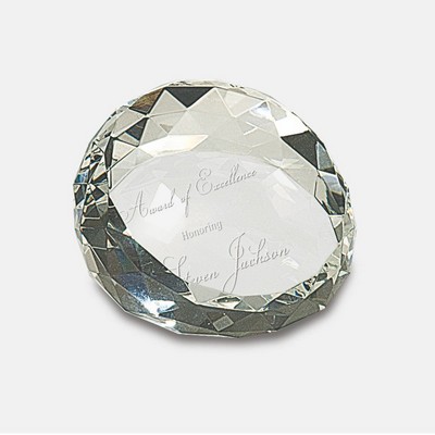 Round Crystal Paperweight