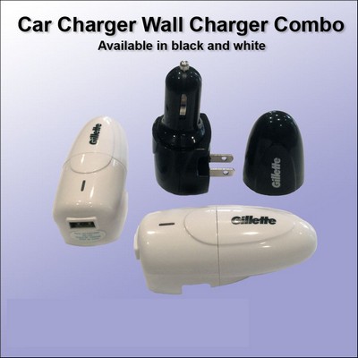 Car Charger and Wall Charger Combo