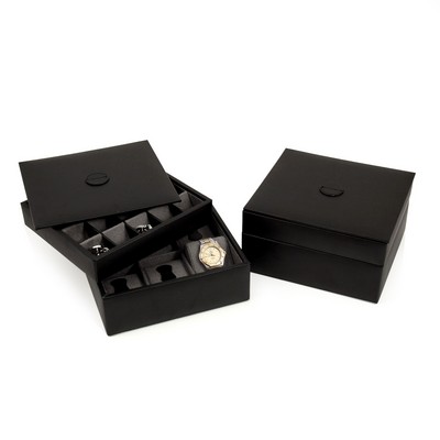 Storage Box - Black Leather