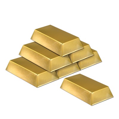 Plastic Gold Bar Decoration