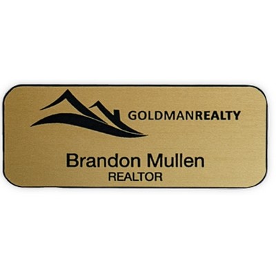 Engraved Plastic Name Badge - 3" x 1¼"