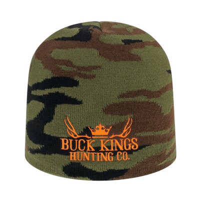 Woodland Camouflage Knit Beanie