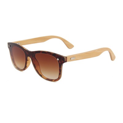 Bamboo Sunglasses - Brown Lenses - Tortoise Frames