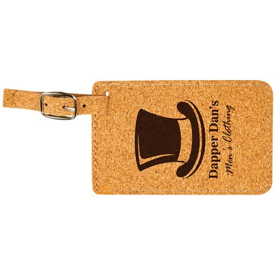 Cork Luggage Tag