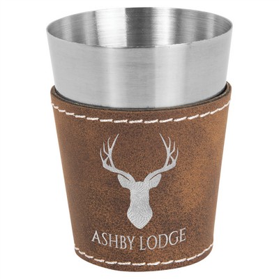 Shot Glass, Rustic Faux Leather, 2 oz