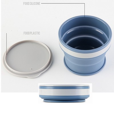 high quality Silicone collapsible foldable coffee cup 5.7 oz