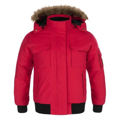 Intense Ladies Cold Weather Bomber Jacket w/Detachable Hood