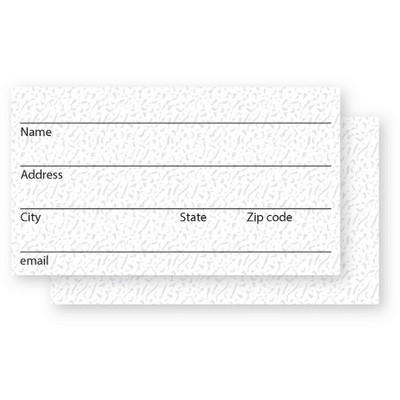 AMERICAN Stock 14 pt Address Card, 2" x 3.5"