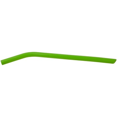 10" Green Large Silicone Straw