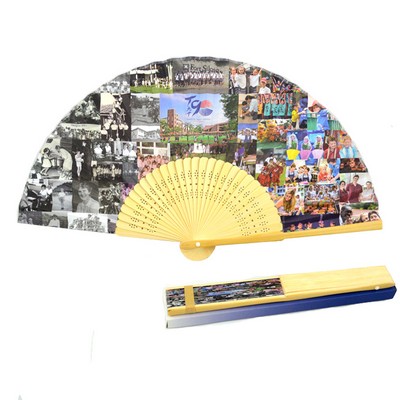 Fabric Bamboo Folding Hand Fan