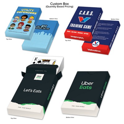 Custom Poker Size Playing Card Tuck Box