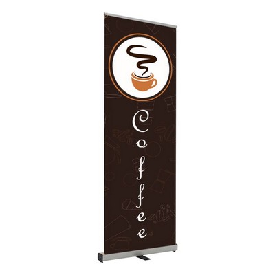 Coffee Pre Printed Roll Fx Banner 24" x 80" - Design 3