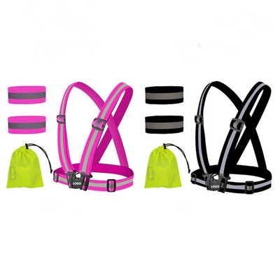 Reflective Vest Belt & Armbands Set