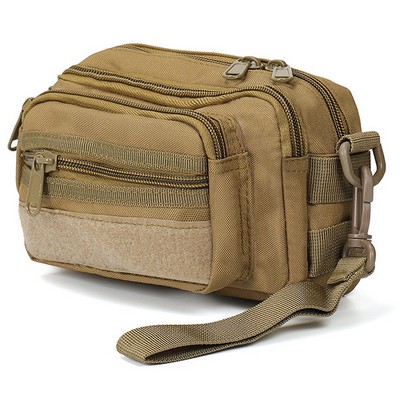 Small Canvas Messenger Bag Molle Pouch