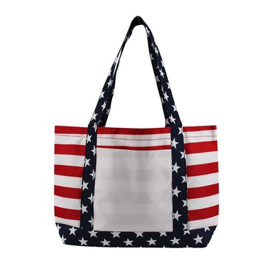 OAD Patriotic Beach Tote Bag