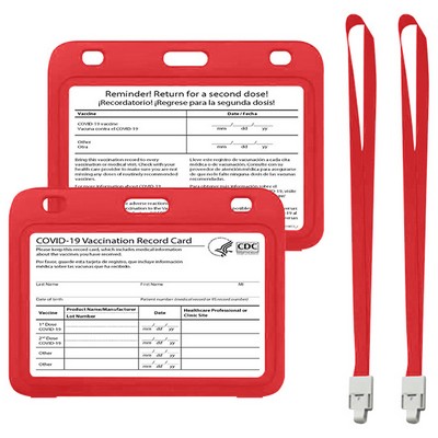 Vaccine Card Sleeve & Lanyard Set