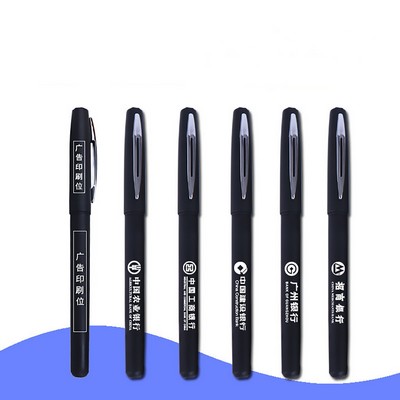 Black Ink Medium Point 0.5 MM Gift Oil Pens Advertising Writing Custom-Made LOGO Office Pen