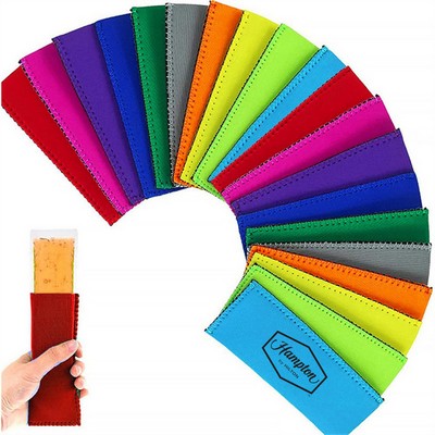 Neoprene Popsicle Sleeve Ice Pop Holder