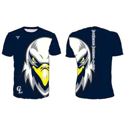 LACROSSE - Custom Full Sublimated Compression Womens Short Sleeve Shirt