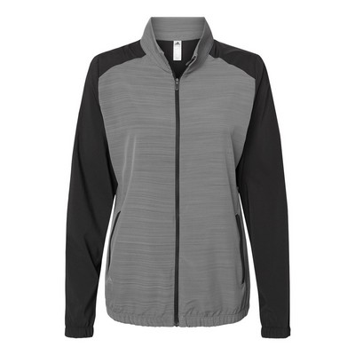 Adidas® Women's Heather Block Full Zip Wind Jacket