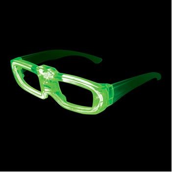 Green Sound Reactive E.L. Glasses