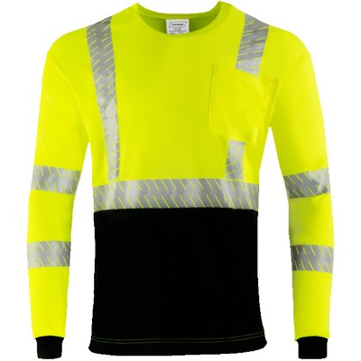 Premium Hi-Vis Class 3 Long Sleeve Safety Shirt