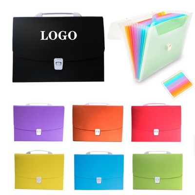 A4 Portable Accordion File Bag Folder