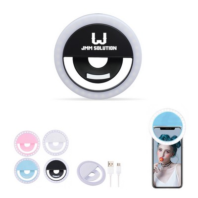 Rechargeable Clip-on Phone Ring Light