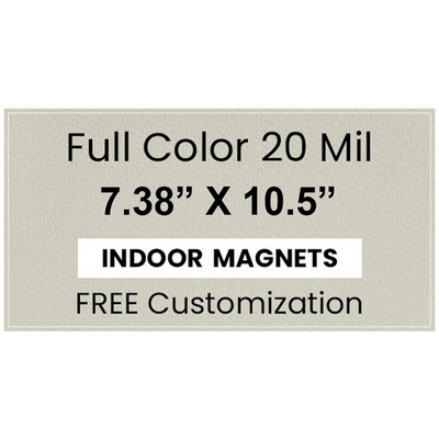 Magnets - 7.38x10.5 Square Corners - 20 Mil - 4 Color Process