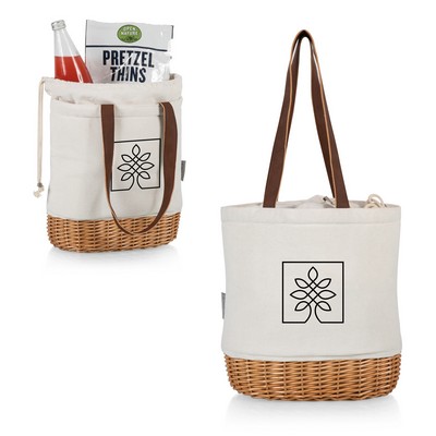 Pico Willow and Canvas Lunch Basket