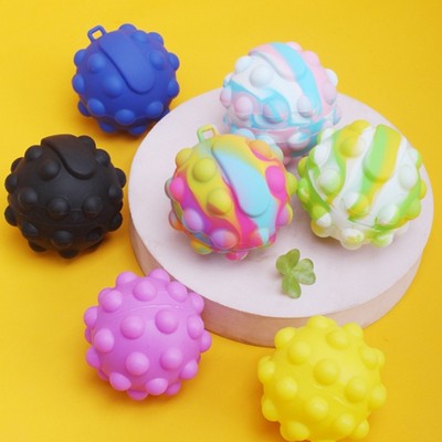 Rainbow fidget pop stress balls