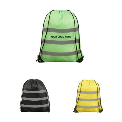 Reflective Drawstring Bag