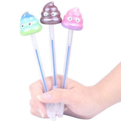 Poop Face Novelty Pen