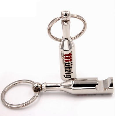 Beer Bottle Shape Opener Keychain