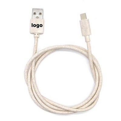 Wheat Straw Charging Cable