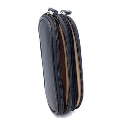 Leather Double Eyeglass Case