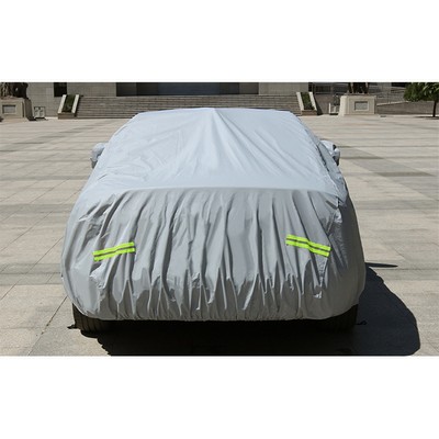 PEVA Size #YXL Silver Weatherproof Car Cover