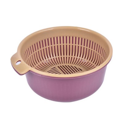 Detachable Double-layer Plastic Food Strainer