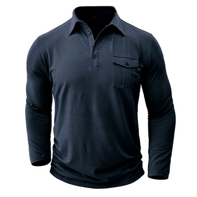 Classic Men's Long Sleeve Polo