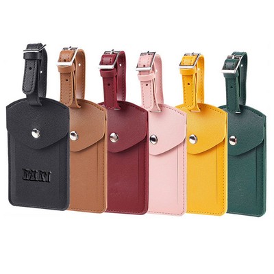 PU Leather Luggage Tag