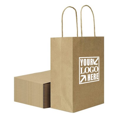 Plain Medium Kraft Shopping Gift Tote Bag