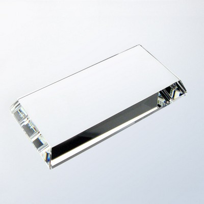 Clear Crystal Beveled Base - Small